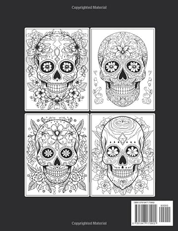 Skulls Coloring Book For Inmates: 70 Coloring Pages For Adults With Beautiful Stress Relieving Designs for Relaxation, Mindfulness, Gift For Men Women In Jail And Skulls Lovers - MO Corrections Bookstore
