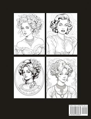 Victorian woman coloring book for inmates - MO Corrections Bookstore