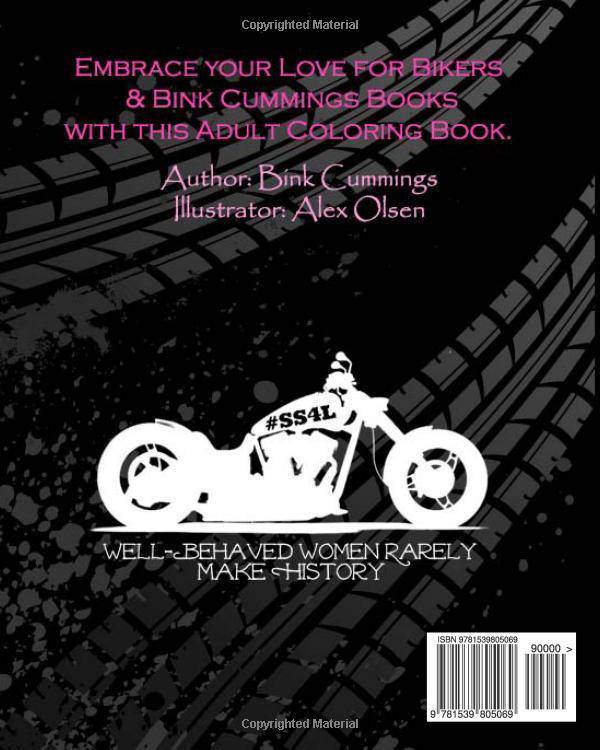 Bink's Badass Bikers - Adult Coloring Book - MO Corrections Bookstore