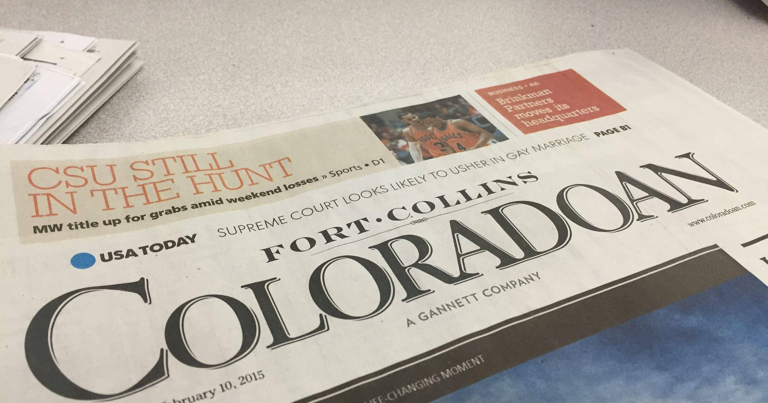 Fort Collins Coloradoan Sunday Only Delivery For 8 Weeks - MO Corrections Bookstore