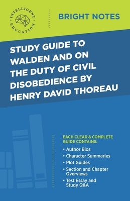 Study Guide to Walden and On the Duty of Civil Disobedience by Henry David Thoreau Paperback Dexterity