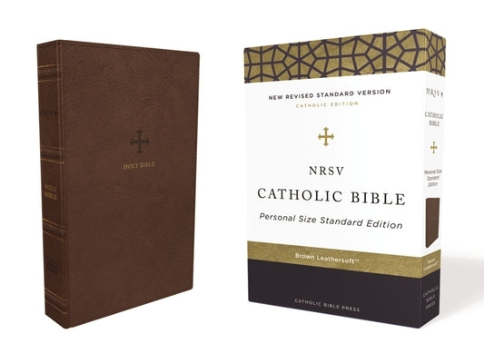 Nrsv, Catholic Bible, Standard Personal Size, Leathersoft, Brown, Comfort Print: Holy Bible Bible Catholic Bible Press