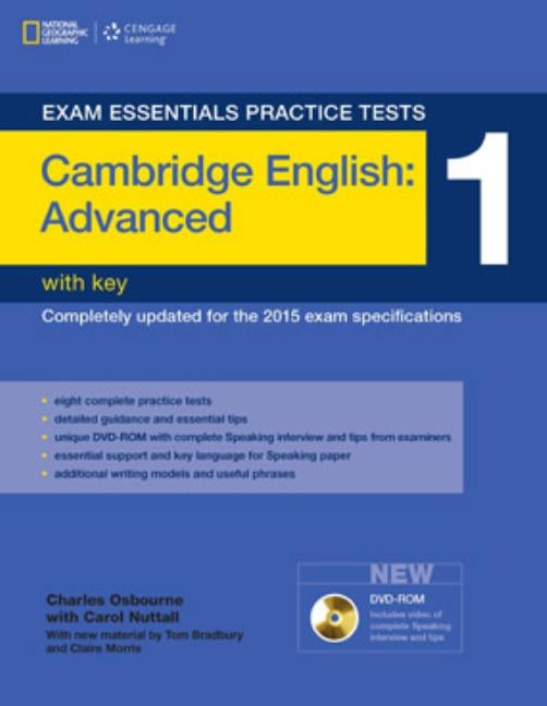 Exam Essentials Practice Tests: Cambridge English Advanced 1 with Key and DVD-ROM Paperback Heinle ELT