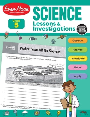 Science Lessons and Investigations, Grade 5 Teacher Resource Paperback Evan Moor Educational Publishers