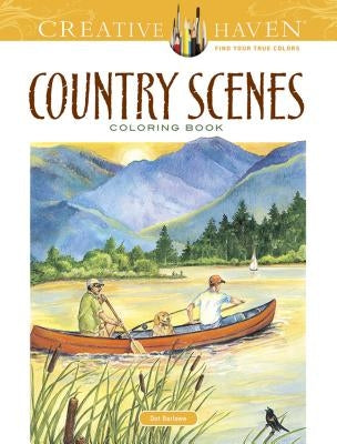Country Scenes Coloring Book Paperback Dover Publications