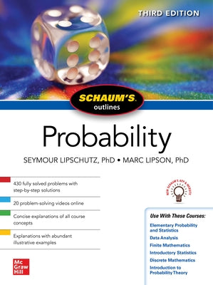 Schaum's Outline of Probability, Third Edition Paperback McGraw-Hill Companies