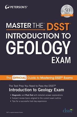 Master the Dsst Introduction to Geology Exam Paperback Peterson's