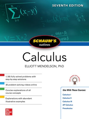 Schaum's Outline of Calculus, Seventh Edition McGraw-Hill Companies