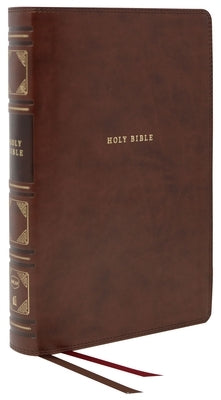 Nkjv, Reference Bible, Classic Verse-By-Verse, Center-Column, Leathersoft, Brown, Red Letter Edition, Comfort Print Bible Thomas Nelson