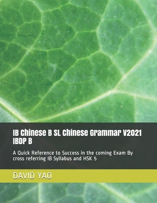 IB Chinese B SL Chinese Grammar V2021 IBDP B 中文语法: A Quick Reference to Success in the coming Exam By cross referring IB S Paperback Independently Published