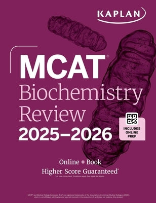 MCAT Biochemistry Review 2025-2026: Online + Book Paperback Kaplan Publishing