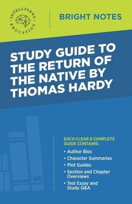 Study Guide to The Return of the Native by Thomas Hardy Paperback Dexterity