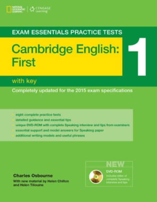 Exam Essentials: Cambridge First Practice Tests 1 W/Key + DVD-ROM Paperback Heinle & Heinle Publishers