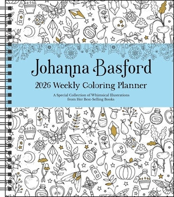 Johanna Basford 12-Month 2026 Weekly Coloring Calendar Desk Andrews McMeel Publishing