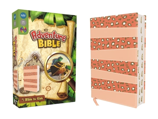 Niv, Adventure Bible, Leathersoft, Coral, Full Color, Thumb Indexed Tabs Bible Zonderkidz