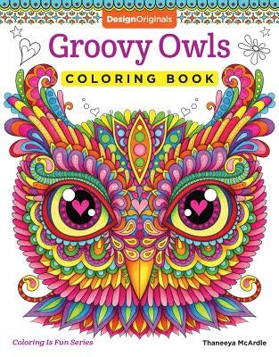 Groovy Owls Coloring Book Paperback Design Originals
