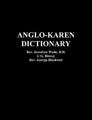 Anglo-Karen Dictionary Paperback Benediction Classics