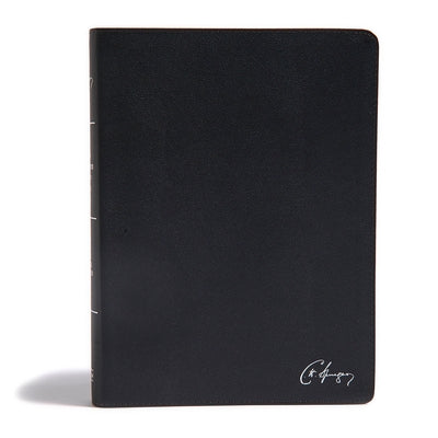 KJV Spurgeon Study Bible, Black Genuine Leather Bible Holman Bibles