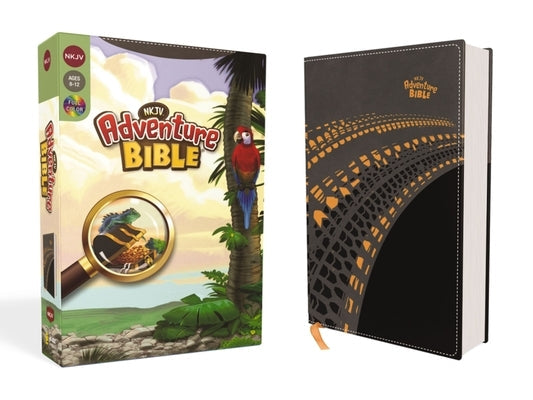 Nkjv, Adventure Bible, Leathersoft, Gray, Full Color Bible Zonderkidz