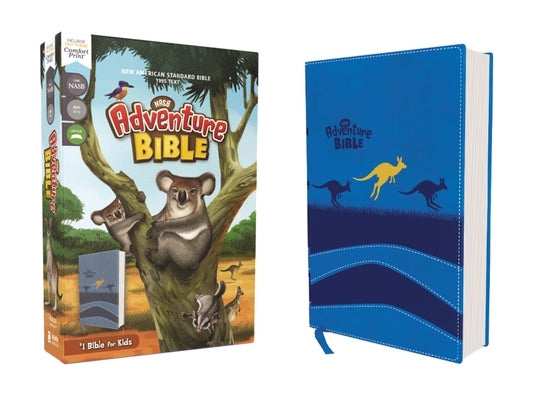 Nasb, Adventure Bible, Leathersoft, Blue, Full Color Interior, Red Letter Edition, 1995 Text, Comfort Print Zonderkidz