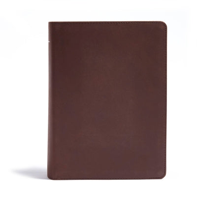 CSB He Reads Truth Bible, Brown Genuine Leather: Black Letter, Wide Margins, Notetaking Space, Reading Plans, Sewn Binding, Two Ribbon Markers, Easy-T Bible Holman Bibles