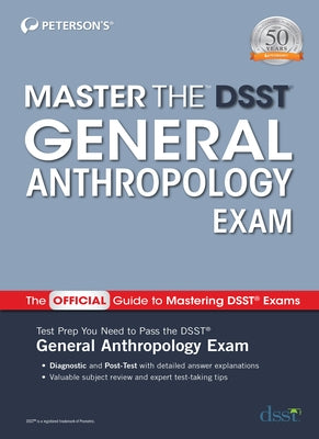 Master the Dsst General Anthropology Exam Paperback Peterson's