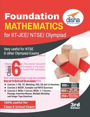 Foundation Mathematics for IIT-JEE/ NTSE/ Olympiad Class 6 - 3rd Edition Paperback Disha Publication