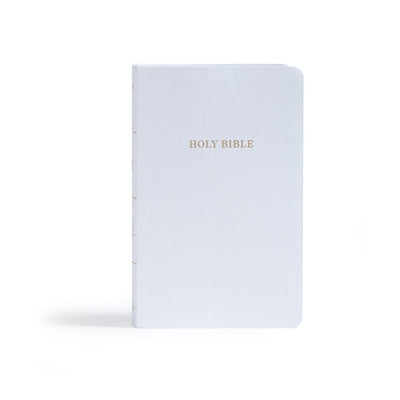KJV Gift and Award Bible, White Imitation Leather Bible Holman Bibles