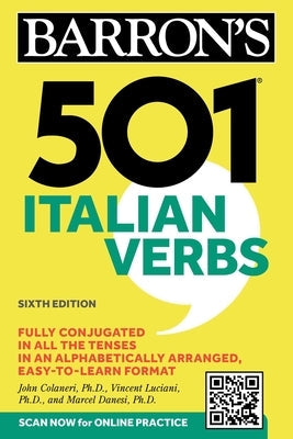 501 Italian Verbs, Sixth Edition Paperback Barrons Educational Services