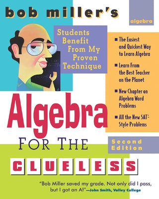 Bob Miller's Algebra for the Clueless, 2nd Edition Paperback McGraw-Hill Companies