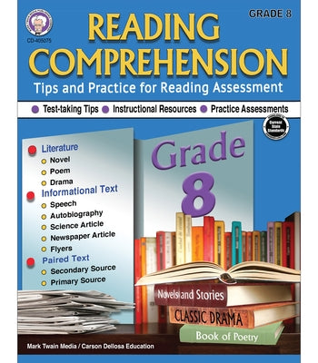Reading Comprehension, Grade 8 Paperback Mark Twain Media
