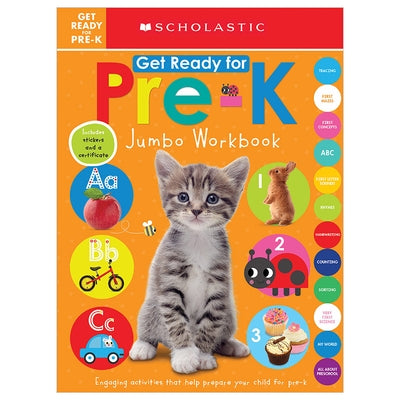 Get Ready for Pre-K Jumbo Workbook: Scholastic Early Learners (Jumbo Workbook) Paperback Cartwheel Books