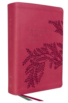 Nkjv, Evangelical Study Bible, Leathersoft, Rose, Red Letter, Thumb Indexed, Comfort Print: Christ-Centered. Faith-Building. Mission-Focused. Bible Thomas Nelson