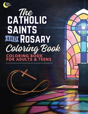Catholic Saints and Rosary Coloring Book for Adults and Teens Paperback Neon Moon