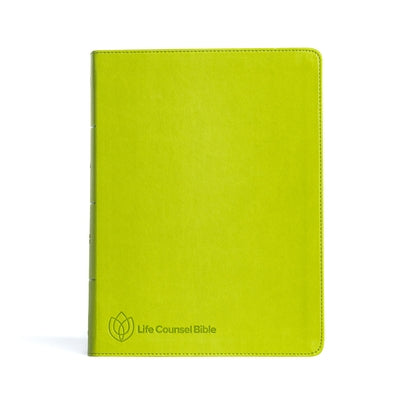 CSB Life Counsel Bible, Apple Green Leathertouch, Indexed: Practical Wisdom for All of Life Bible Holman Bibles