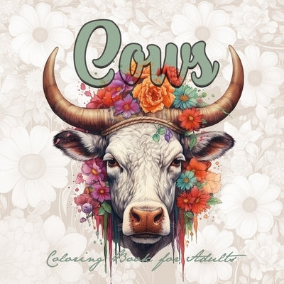 Cows Coloring Book for Adults: Cows Coloring Book for Adutls Grayscale Grayscale Coloring Book Animals Beautiful Cows with Flowers and Ornaments Paperback Monsoon Publishing LLC Sonja LIDL Info@monsoo