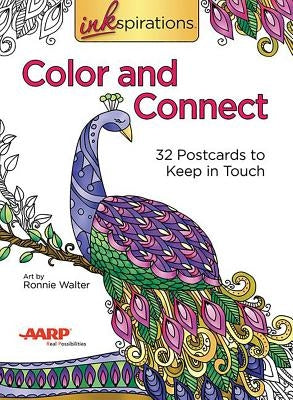 Inkspirations Color and Connect: 32 Postcards to Keep in Touch Novelty Health Communications