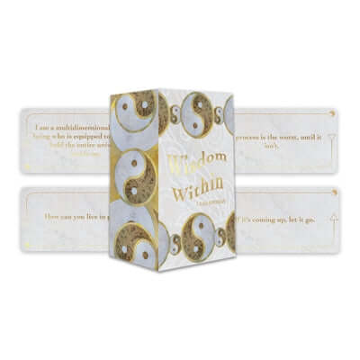 Wisdom Within: Quiet Your Mind and Journey Through to the Wisdom Within (88 Cards Printed with Gold Foil) Other Sacred Scribe Publishing