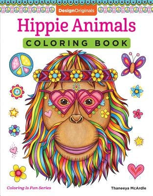 Hippie Animals Coloring Book Paperback Design Originals