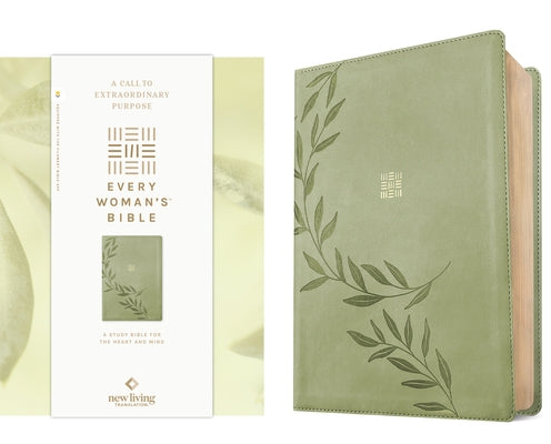NLT Every Woman's Bible, Filament Enabled (Leatherlike, Olive Branch Green, Red Letter) by New Living Translation