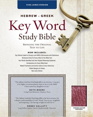 Hebrew-Greek Key Word Study Bible-KJV AMG Publishers
