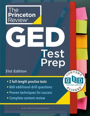 Princeton Review GED Test Prep, 31st Edition: 2 Practice Tests + Review & Techniques + Online Features Paperback Princeton Review