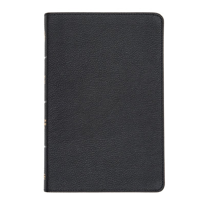 CSB Thinline Bible, Black Genuine Leather Bible Holman Bibles