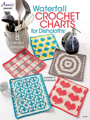 Waterfall Crochet Charts for Dishcloths Paperback Annies