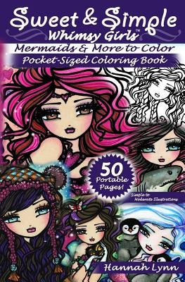 Sweet & Simple Mermaids & More to Color Pocket-Sized Coloring Book Paperback Createspace Independent Publishing Platform