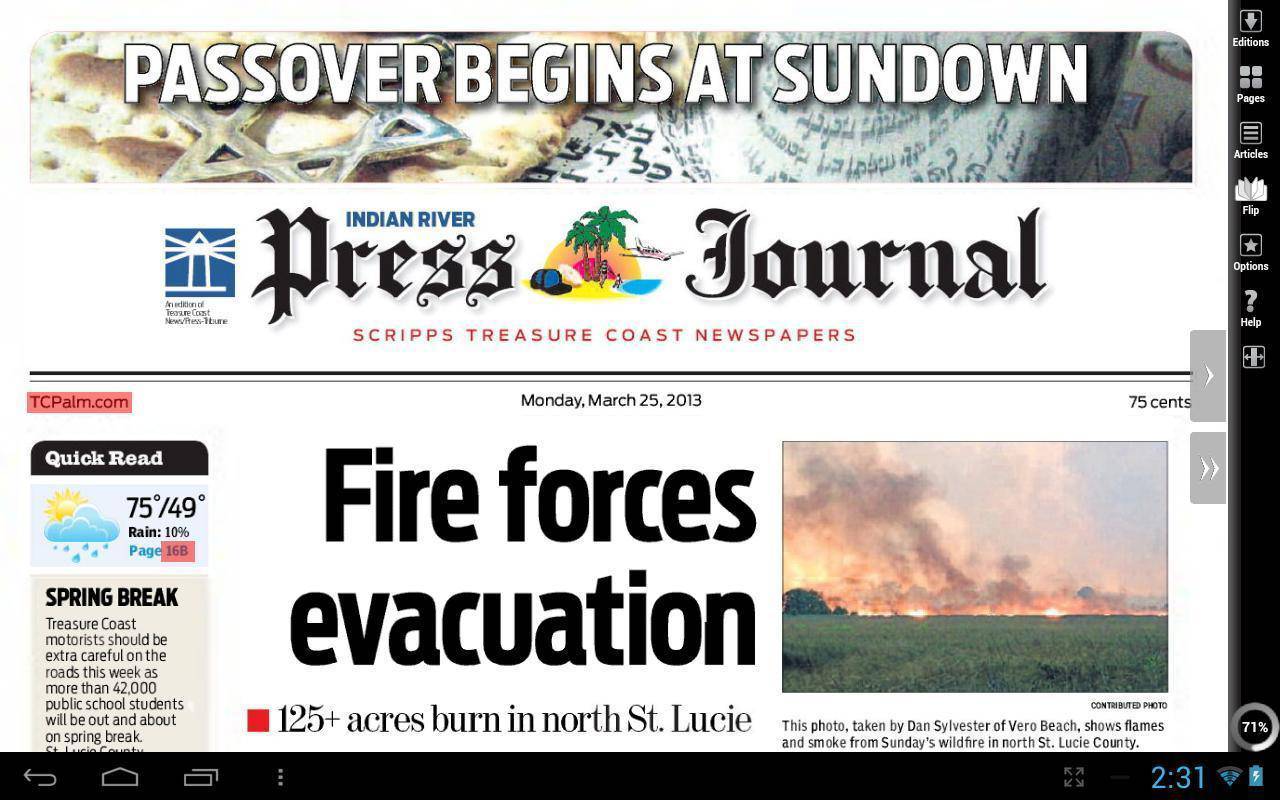 Indian River Press Journal Sunday Only Delivery For 12 Weeks - MO Corrections Bookstore