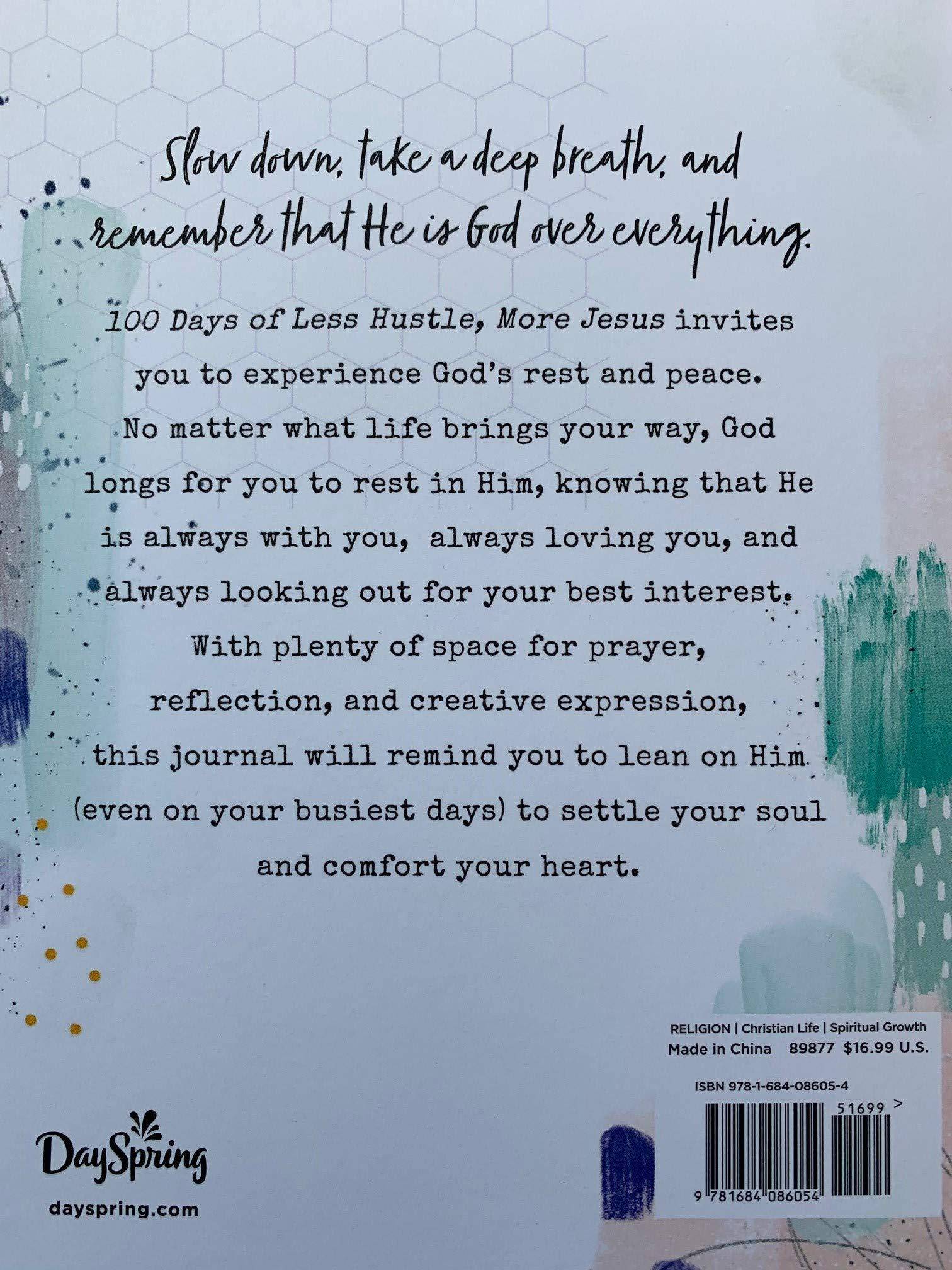 100 Days of Less Hustle, More Jesus: A Devotional Journal - MO Corrections Bookstore