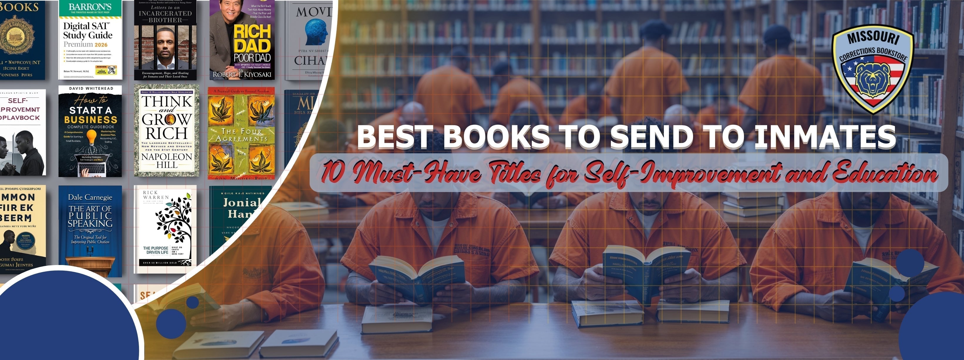 Best Books to Send to Inmates: 10 Must-Have Titles for Self-Improvement and Education from Missouri Corrections BookStore