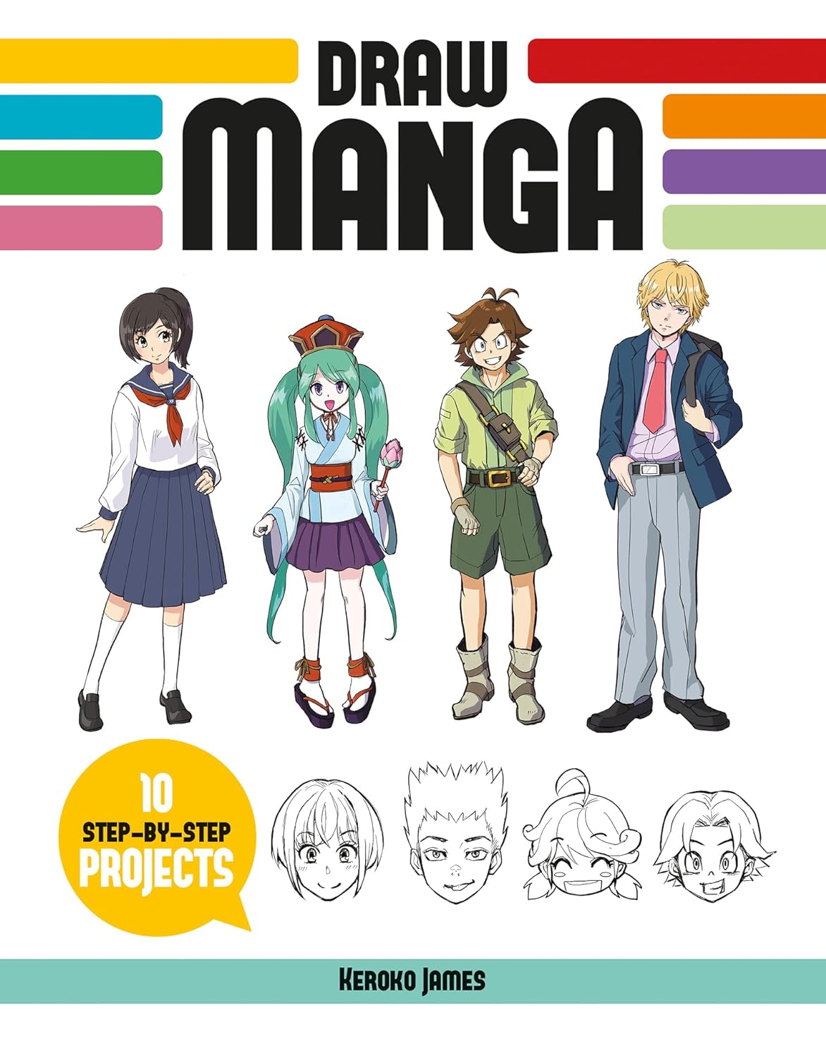 Draw Manga: 10 Step-By-Step Projects - MO Corrections Bookstore