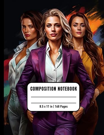 Business Women Composition Notebook For Inmates: Blank Sketch Book For Men And Women In Jail, Colorful Unrulled Black Journal For Journaling Note Taking, 8,5x11, 168 Pages, Gift For Business Lovers - MO Corrections Bookstore